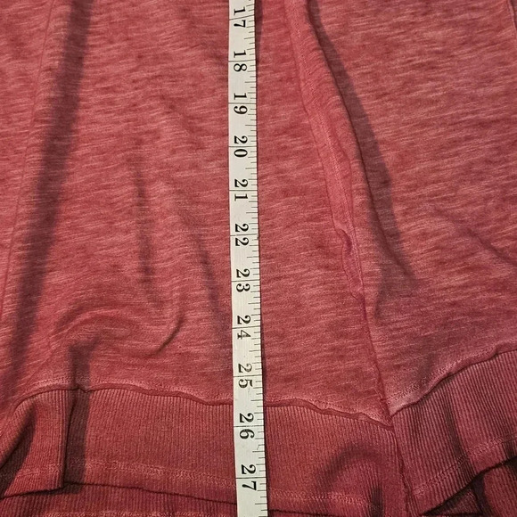 Sundance Waffle Knit Crewneck Long Sleeve Ombre Pink Sz XS - Picture 8 of 9